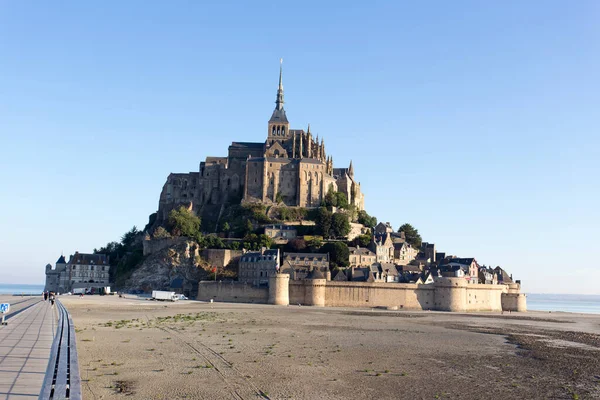 Mont Saint Michel França Agosto 2016 Vista Famosa Atração Mont — Fotografia de Stock