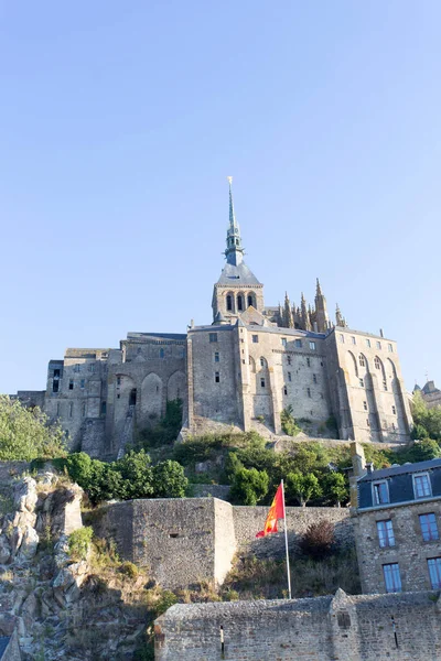 Mont Saint Michel France Août 2016 Vue Sur Célèbre Attraction — Photo