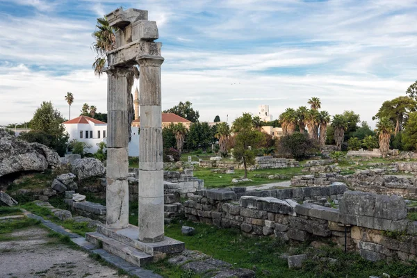 Yunanistan'daki arkeolojik sitesi — Stok fotoğraf