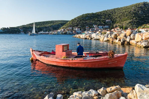 Fisherman in Greece — Stock Photo, Image