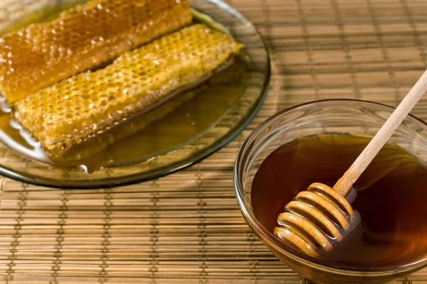 Favo e miele — Foto Stock