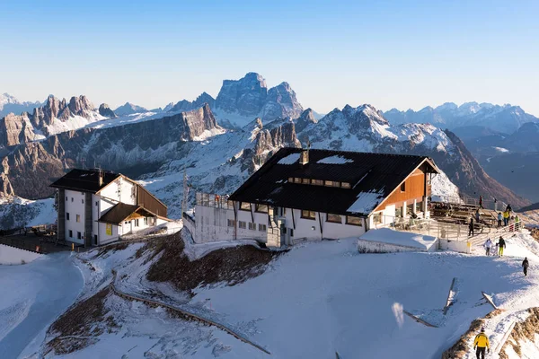 Paysage Hivernal Col Falzarego Sur Les Dolomites Dans Nord Est — Photo