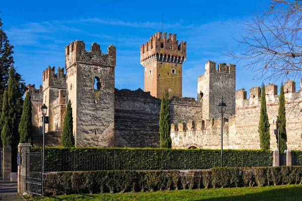 Part Scaligero Castle Lazise Italy — Stock Photo, Image