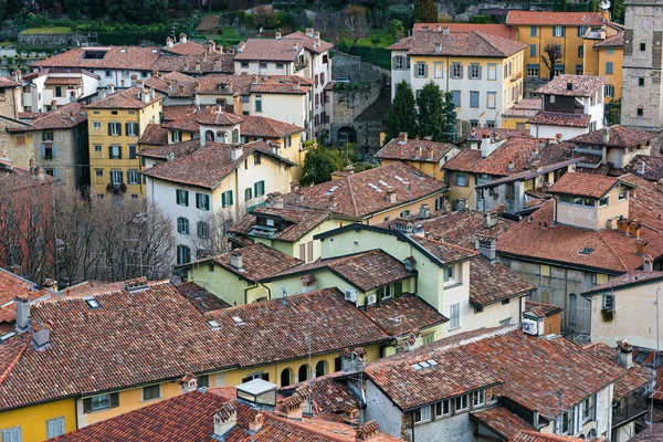 Uitzicht Oude Stad Bergamo Italië — Stockfoto