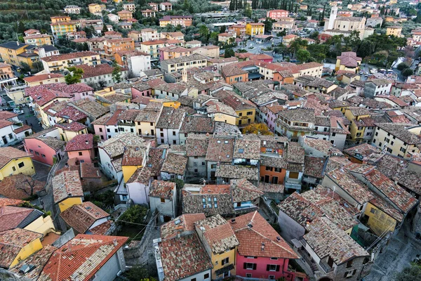 Vista Centro Histórico Cidade Malcesine Costa Oriental Lago Garda Norte — Fotografia de Stock