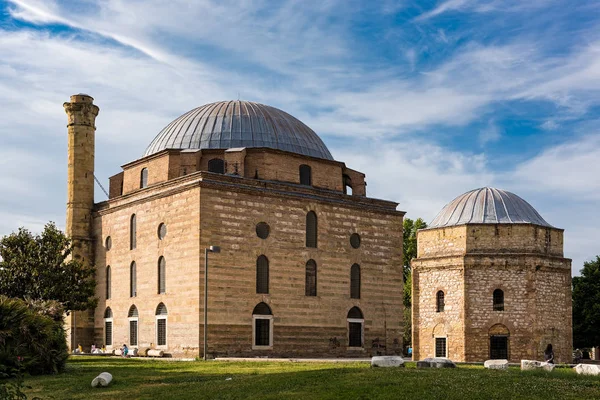 Veduta Della Storica Moschea Kursum Nella Città Trikala Grecia — Foto Stock