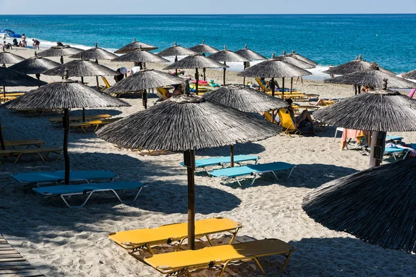 Veduta Della Spiaggia Agios Ioannis Nella Zona Del Monte Pelio — Foto Stock