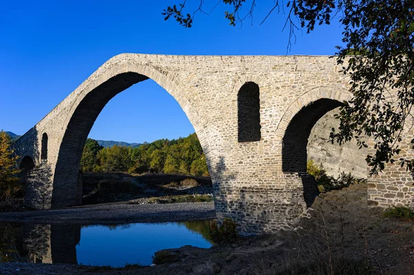 Pont Traditionnel Pierre Aziz Aga Dans Nord Ouest Grèce — Photo