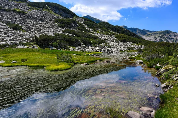 Paisaje Con Lago Parque Nacional Pirin Bulgaria —  Fotos de Stock