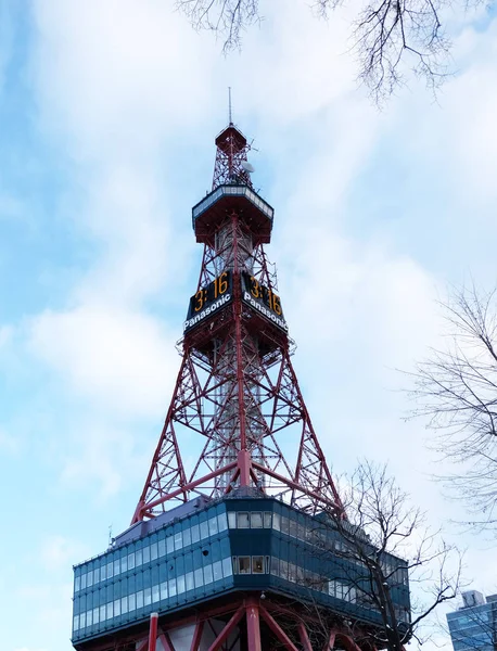 Sapporo, Japón - 20 de enero de 2017: Vista de la Torre de TV Sapporo —  Fotos de Stock