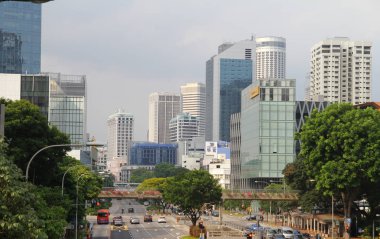 Singapur'da gerçek hayat sokakları .