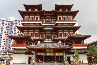 Singapore City, Singapur - 11 Nisan 2016: Buda diş Rel