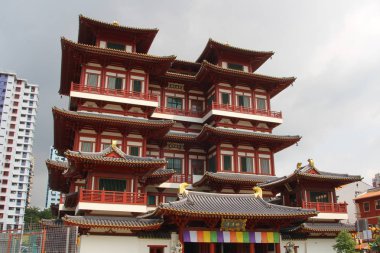 Singapore City, Singapur - 11 Nisan 2016: Buda diş Rel