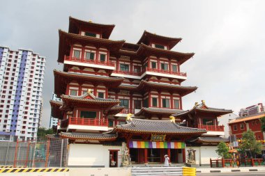 Singapore City, Singapur - 11 Nisan 2016: Buda diş Rel