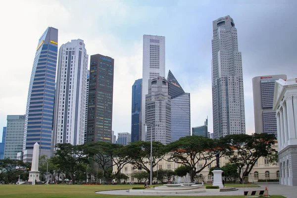 Singapore April 2016 Zicht Bedrijfsgebouw Buurt Van Arts House Thr — Stockfoto