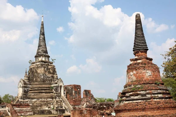 Wat Phrasisanpeth Slavný Historické Památky Ayutthaya Thajsko — Stock fotografie