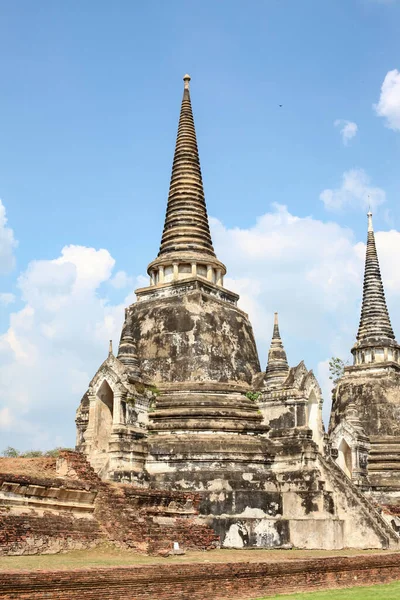 Den Stora Uppståndelsen Wat Phrasisanpeth Känd Och Historia Landmärke Ayutthaya — Stockfoto