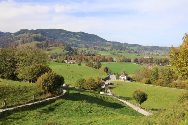 Pohled Hory Přírodní Park Podzimní Sezóně Švýcarsku — Stock fotografie