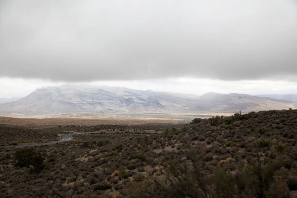 Nevada Usa Daki Foggy Day Deki Red Rock Canyon Ulusal — Stok fotoğraf