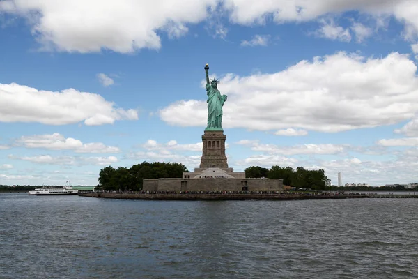 New York États Unis Juin 2018 Visite Touristique Devant Statue — Photo