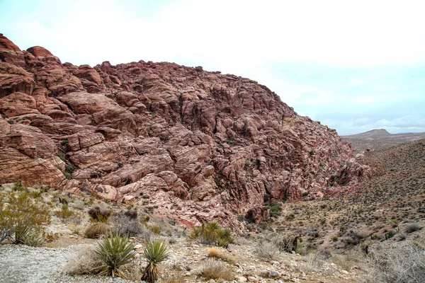 Vista Del Parque Nacional Del Cañón Roca Roja Montaña Día — Foto de Stock