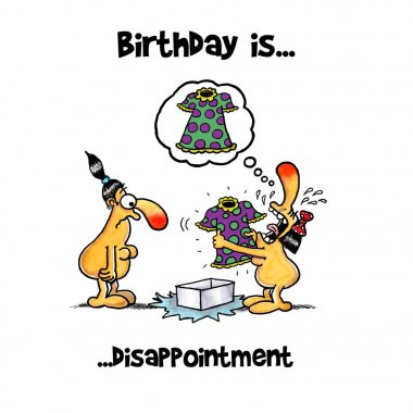 Kadın bir beklenenden daha başka bir hediye olmasını hayal kırıklığına