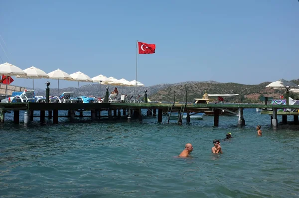 Семейный отдых в Турции — стоковое фото