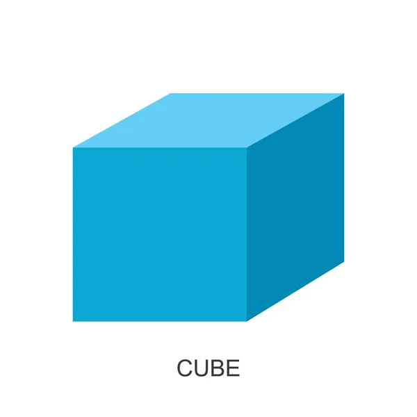 3d shape-cube vector — Stock Vector