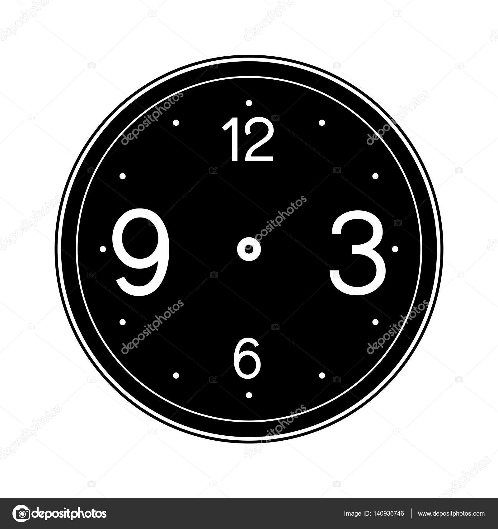 Clock face blank isolated on white background Stock Vector Image by  ©attaphongw #140936746