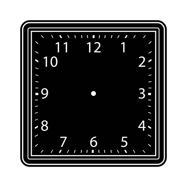 Κενό πρόσωπο ρολόι που απομονώνονται σε λευκό φόντο — Διανυσματικό Αρχείο