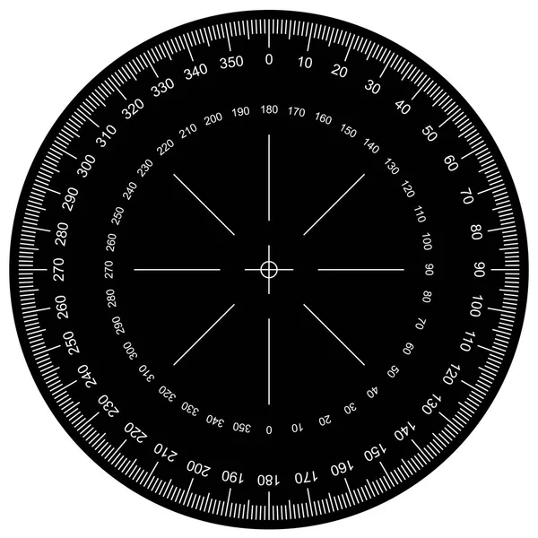 Gradenboog - werkelijke grootte afstuderen vector — Stockvector