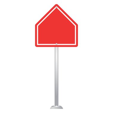 Boş yol tabela vektör