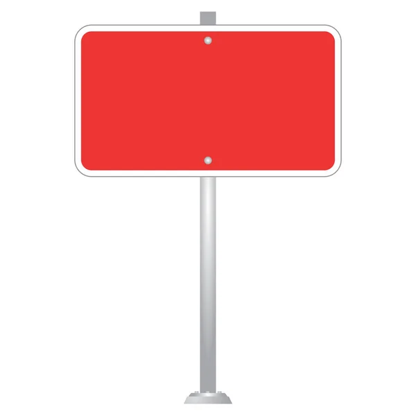 Vecteur Blank Road Sign Board — Image vectorielle