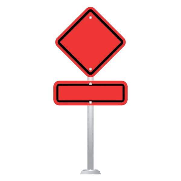 Vecteur Blank Road Sign Board — Image vectorielle