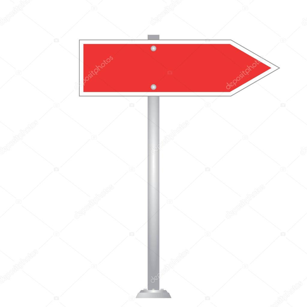 Blank Road Sign Board vector