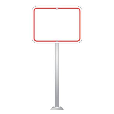 Boş yol tabela vektör