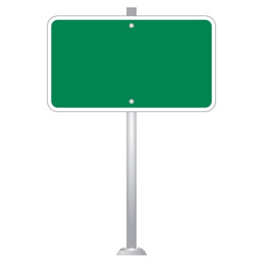 yeşil yol işareti Pano vektör