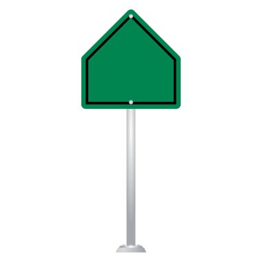 yeşil yol işareti Pano vektör