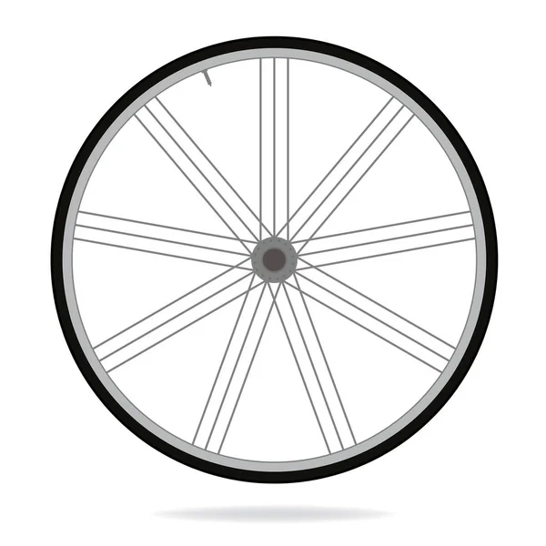 Bike wheel - vector illustration on white background — Stock Vector