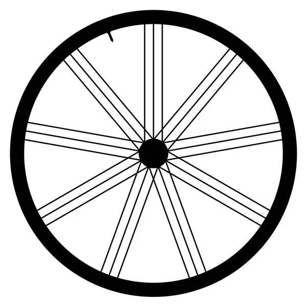 Bike wheel - vector illustration on white background — Stock Vector