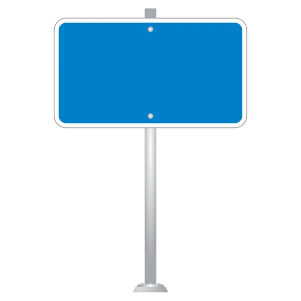 Placa de sinal de estrada em branco vetor —  Vetores de Stock
