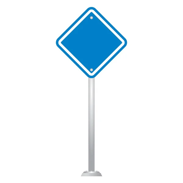 Vecteur Blank Road Sign Board — Image vectorielle