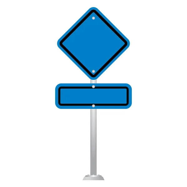 空の道路標識板ベクトル — ストックベクタ