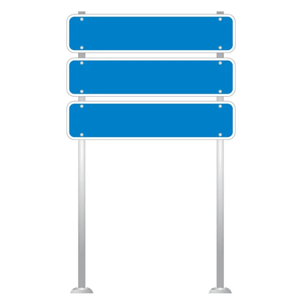 Vecteur Blank Road Sign Board — Image vectorielle