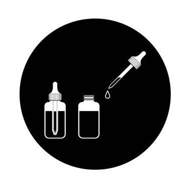 Göz damla simge vektör