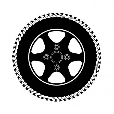 tires and wheels Vector Illustration clipart