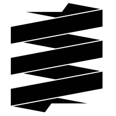 Beyaz arka plan üzerinde şeritler ve etiketleri illüstrasyon vektör