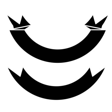 Beyaz arka plan üzerinde şeritler ve etiketleri illüstrasyon vektör