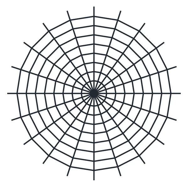 Spider web vektorillustration på vit bakgrund — Stock vektor