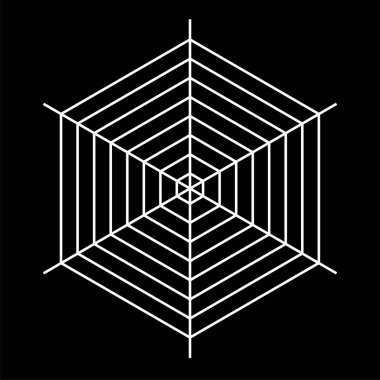 arka plan üzerinde beyaz örümcek vektör çizim 